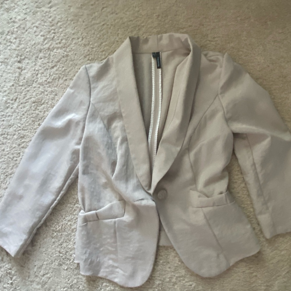 Tan colored blazer